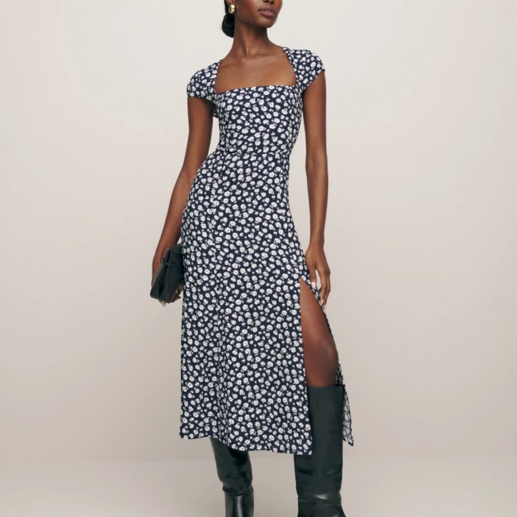 Reformation - Elton Dress (Color: Rico, Size 4)